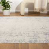 2' x 3' Gray Abstract Washable Non Skid Area Rug